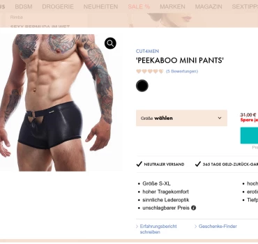 CUT4MEN: Peekaboo Mini Pants, Artikelbild