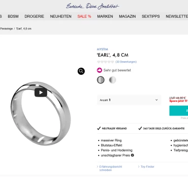 Penisring Earl, 4,8cm, Artikelbild