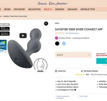 Satisfyer Deep Diver Connect App Review, Artikelbild